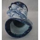 Antique Delft Blue and White Toby Jug 19th century .