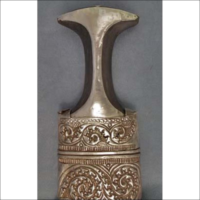 SOLD Antique Arab silver mounted Islamic Arabic Dagger Jambiya