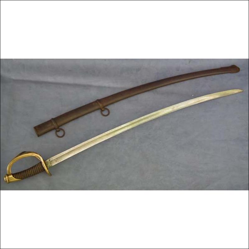 Antique American Civil War Sword US Cavalry Confederate Saber Wrist Breaker