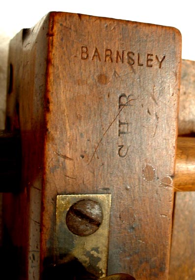 Antique Wooden Plane with Brass Fittings, 19th century