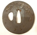 ANTIQUE SAMURAI SWORD TSUBA, EDO PERIOD