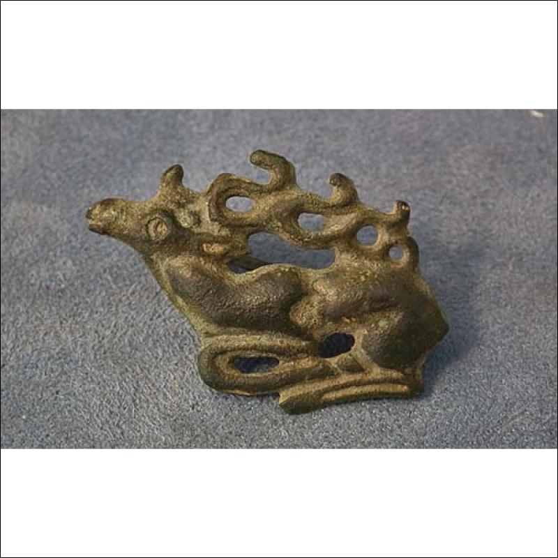 Ancient Scythians Bronze Fibula Deer Brooch 6th-4th century BC