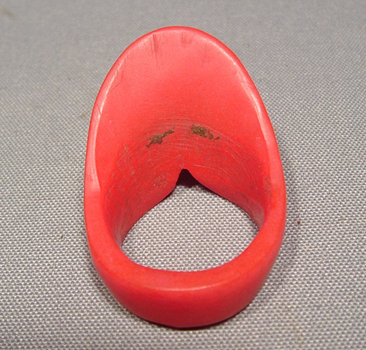 ANTIQUE TURKISH ARCHER'S BOW THUMB RING