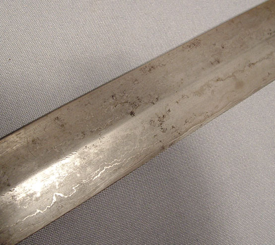 ANTIQUE CHINESE SWORD DAMASCUS STEEL CHING DYNASTY PERIOD