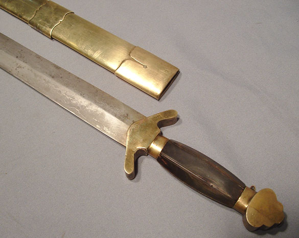 ANTIQUE CHINESE SWORD DAMASCUS STEEL CHING DYNASTY PERIOD