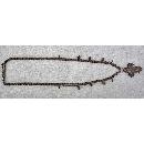 Antique Parcel-Gilt Silver Post-Byzantine Orthodox Pectoral Reliquary Cross 18th century