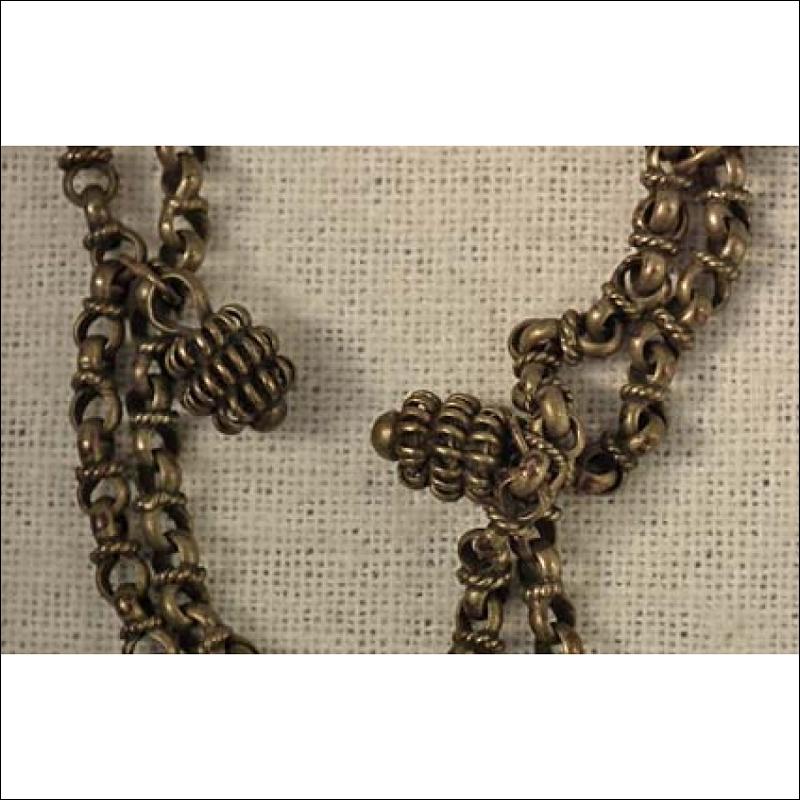 Antique Parcel-Gilt Silver Post-Byzantine Orthodox Pectoral Reliquary Cross 18th century