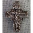 Antique Post Byzantine Silver Orthodox Pectoral Reliquary Cross 16th -17th century