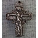 Antique Post Byzantine Silver Orthodox Pectoral Reliquary Cross 16th -17th century