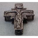 Antique Post Byzantine Silver Orthodox Pectoral Reliquary Cross 16th -17th century