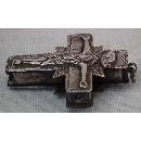 Antique Post Byzantine Silver Orthodox Pectoral Reliquary Cross 16th -17th century