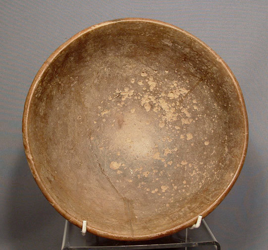 Ancient Ceramic Pre Columbian Mayan Polychrome Bowl, 250-450 AD