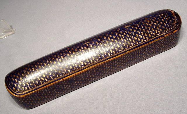 Safavid Qalamdan, Paper Mache Lacquer Pen-Box,