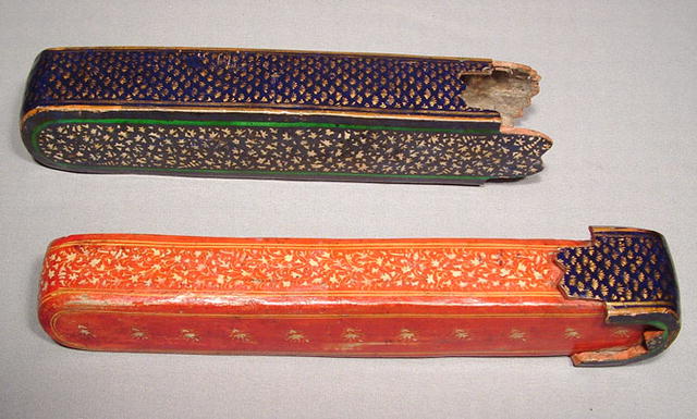 Safavid Qalamdan, Paper Mache Lacquer Pen-Box,