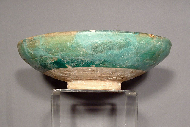 Antique Islamic Syrian Ceramic Bowl, 13th Century