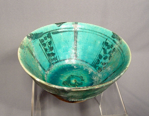 Antique Islamic Ceramic Bowl, Iran Kashan 12th