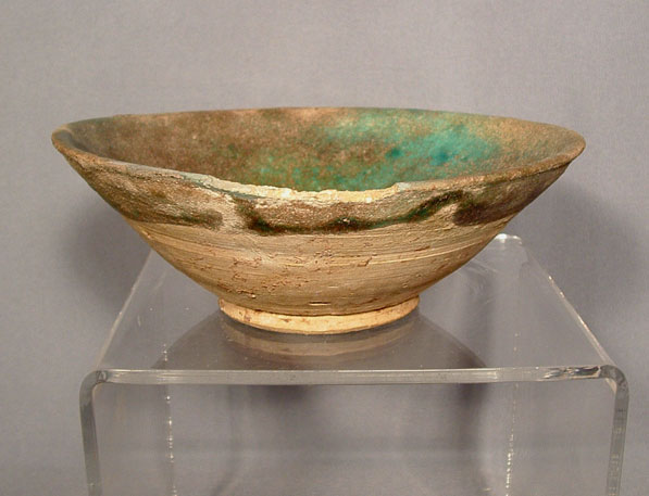 Antique Islamic Ceramic Bowl Raqqa, Syria, 13th