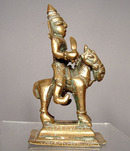 Brass Figure of Shiva on Horse, India 18th c.