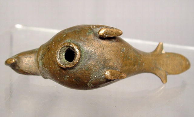Islamic Bronze Parrot - scent bottle, 10th