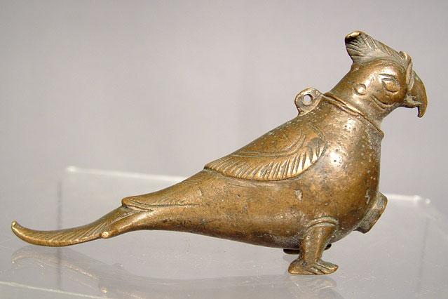 Islamic Bronze Parrot - scent bottle, 10th
