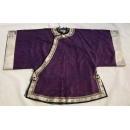 Antique Chinese Embroidered Silk Qing Dynasty Robe-Coat Ch'ing Dynasty