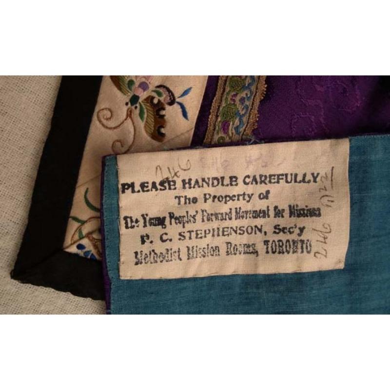 Antique Chinese Embroidered Silk Qing Dynasty Robe-Coat Ch'ing Dynasty