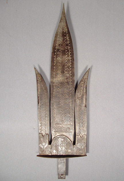 Antique African Trident Speer, 19th Century