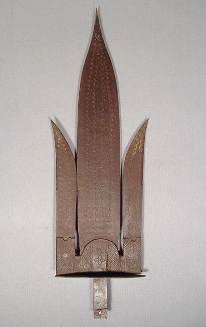 Antique African Trident Speer, 19th Century