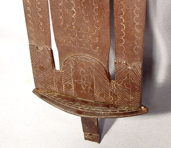 Antique African Trident Speer, 19th Century