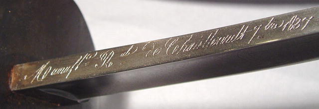 ANTIQUE FRENCH NAVAL CUTLASS SWORD, PATTERN