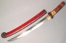 ANTIQUE JAPANESE SAMURAI SWORD WAKIZASHI WITH HORIMONO, C. 1500