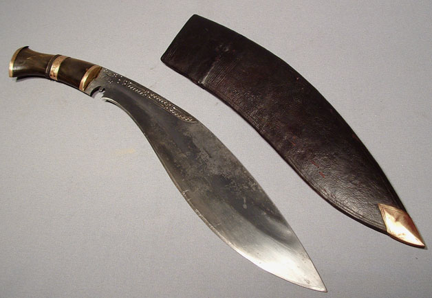 ANTIQUE NEPALESE COMBAT KNIFE KUKRI, 19TH