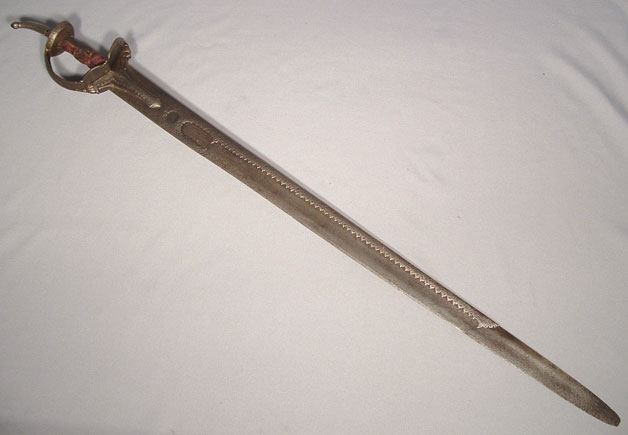 ANTIQUE INDO PERSIAN SWORD KHANDA, 17TH CENTURY