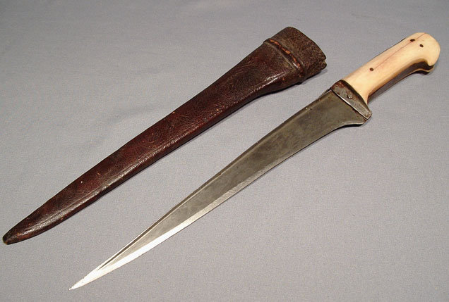 ANTIQUE INDO PERSIAN ISLAMIC DAGGER PESH-KABZ,