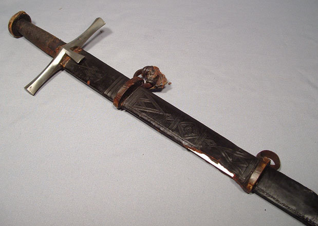 ANTIQUE ISLAMIC DERVISH SWORD KASKARA, 19TH