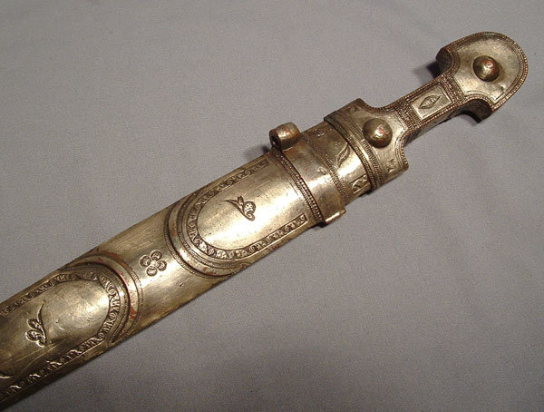 ANTIQUE ISLAMIC JORDANIAN CIRCASSIAN KINDJAL SWORD