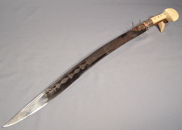 ANTIQUE OTTOMAN TURKISH SWORD YATAGAN, 18TH-19TH CENTURY
