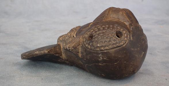 Antique Pre-Columbian Tairona Culture Ceramic Effigy Ocarina