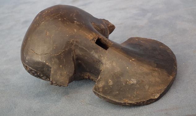 Antique Pre-Columbian Tairona Culture Ceramic Effigy Ocarina