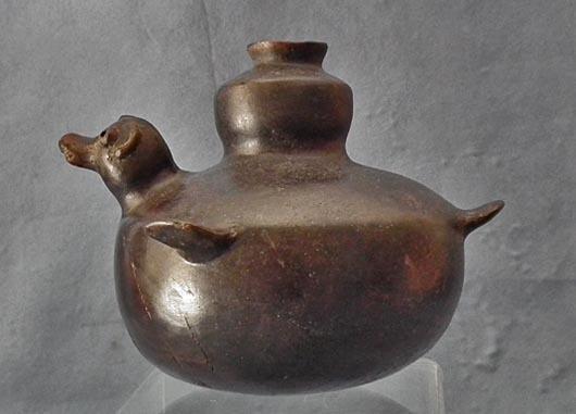 Ancient Colima Pre-Columbian Ceramic Effigy Vessel