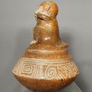Antique Pre-Columbian Chavin Ceramic Effigy Monkey Vessel