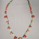 Antique Pre-Columbian Tairona culture necklace 500-1500AD Carnelians Jade Rock crystal