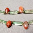 Antique Pre-Columbian Tairona culture necklace 500-1500AD Carnelians Jade Rock crystal