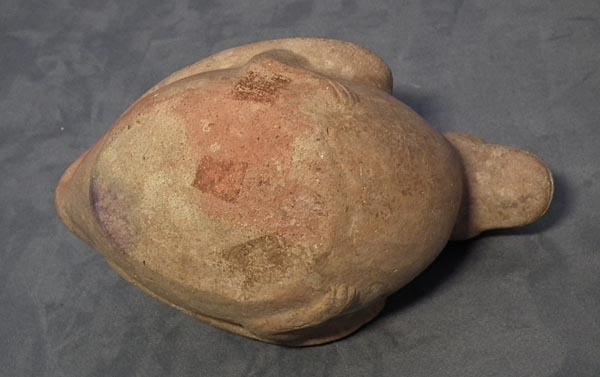 Antique Pr-Columbian Moche Terracotta Duck Effigy Vessel