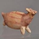 Antique Pre-Columbian, Chancay Terracotta effigy Llama Figure