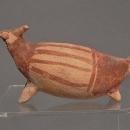 Antique Pre-Columbian, Chancay Terracotta effigy Llama Figure