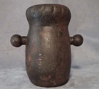 SOLD Antique Cannon European Iron Mortar Gun 17th century