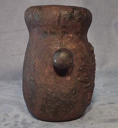 SOLD Antique Cannon European Iron Mortar Gun 17th century