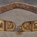 Antique Hungarian Polish Silver Mounted Sword Belt 17th -19th century
