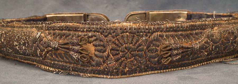 SOLD Antique Hungarian Polish Silver Mounted Sword Belt 17th -19th century